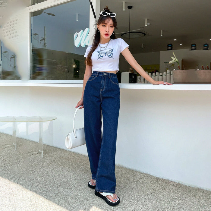 High Waisted Wide Leg Jeans