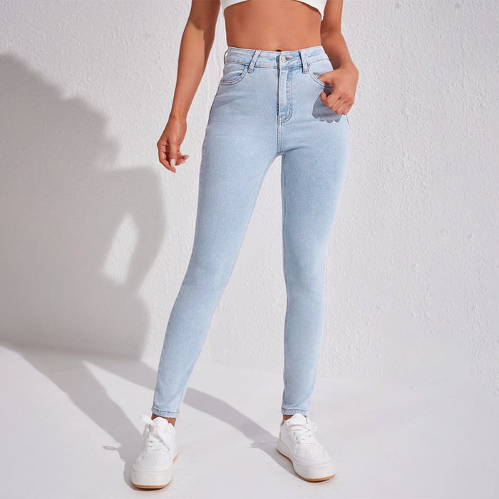 Skinny High Waist Easy Wear Jeans