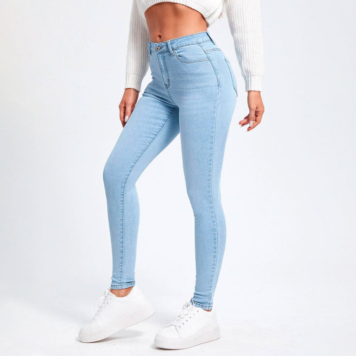 Easy Wear Slant Pocket Skinny Jeans