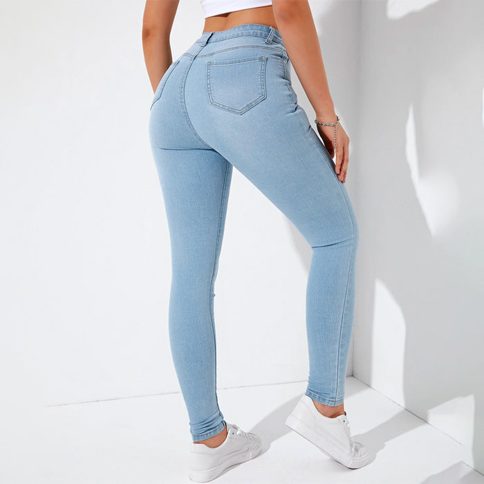 Patch Pocket Skinny Jeans