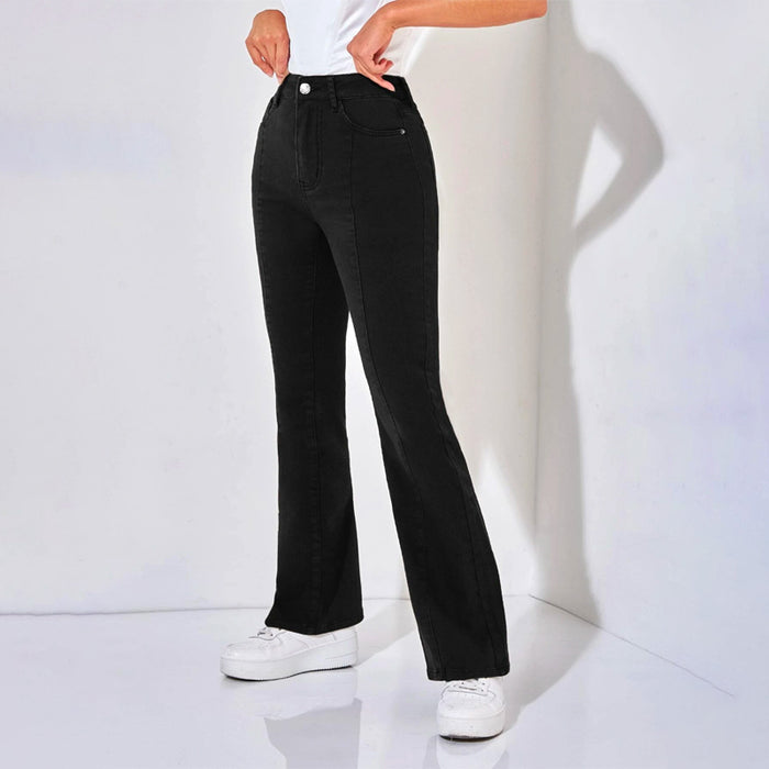 High Waisted Flare Leg Jeans