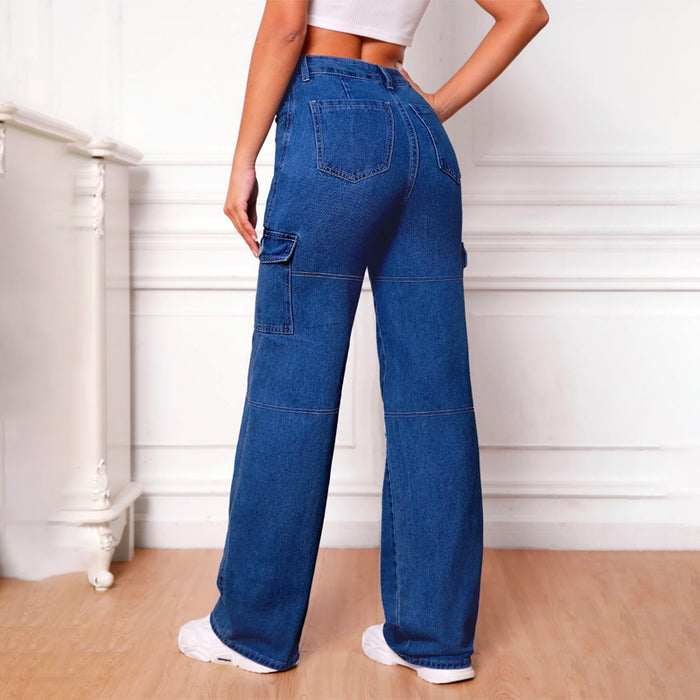 High Waist Whip Stitch Jeans