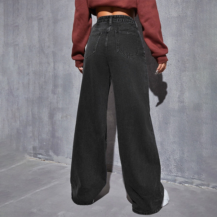 Loose High Waist Wide Leg Jeans