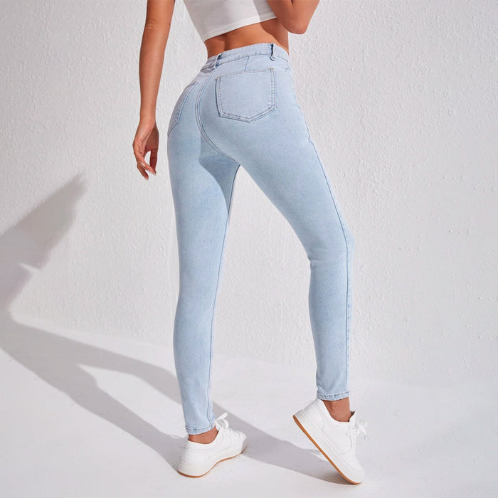 Skinny High Waist Easy Wear Jeans