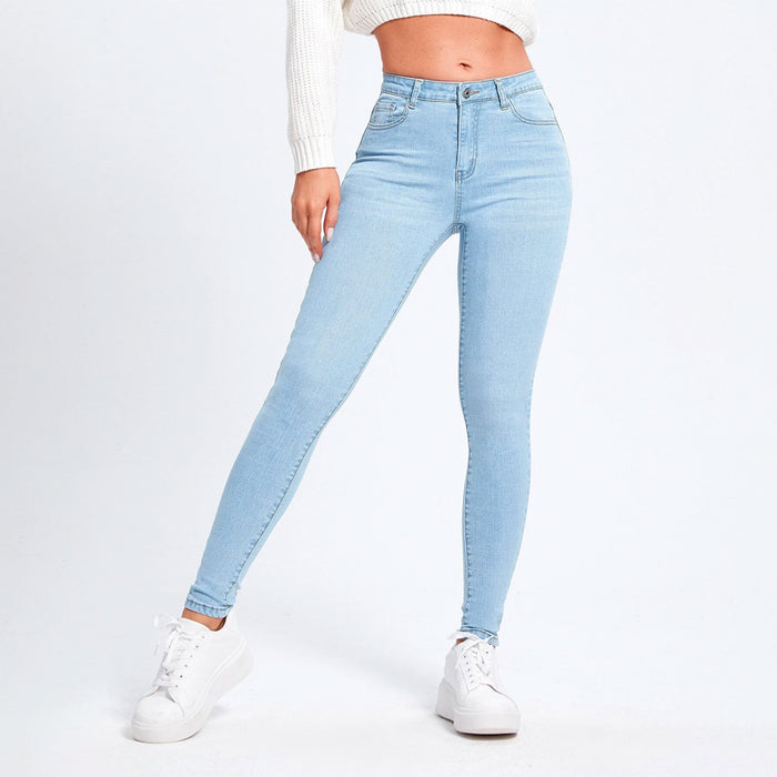 Easy Wear Slant Pocket Skinny Jeans