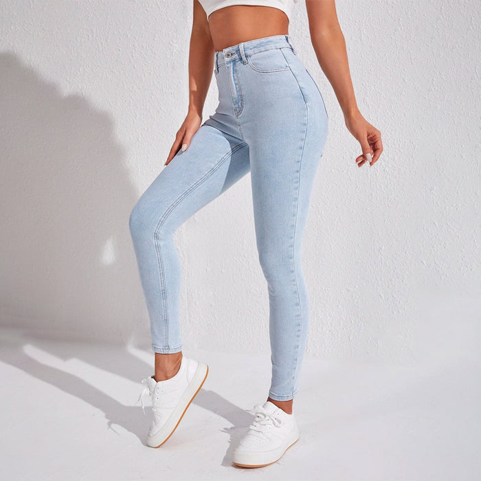 Skinny High Waist Easy Wear Jeans