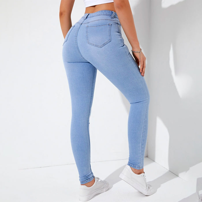 Patch Pocket Skinny Jeans