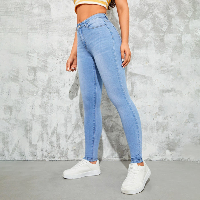 Easy Wear Slant Pocket Skinny Jeans