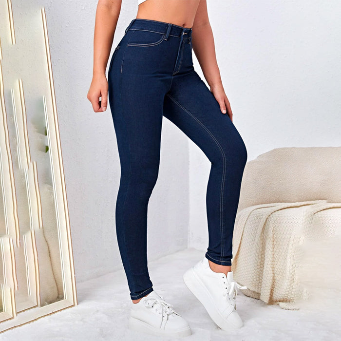 Skinny High Waist Easy Wear Jeans