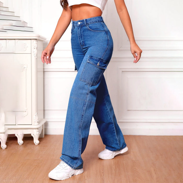 High Waist Whip Stitch Jeans