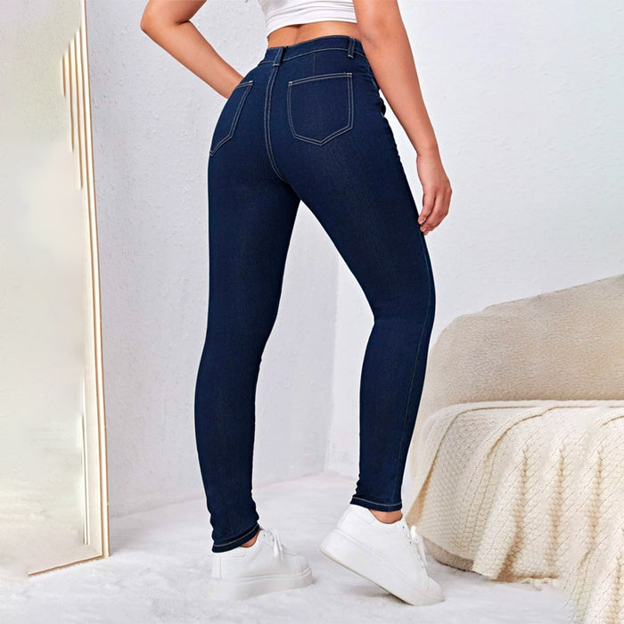 Skinny High Waist Easy Wear Jeans