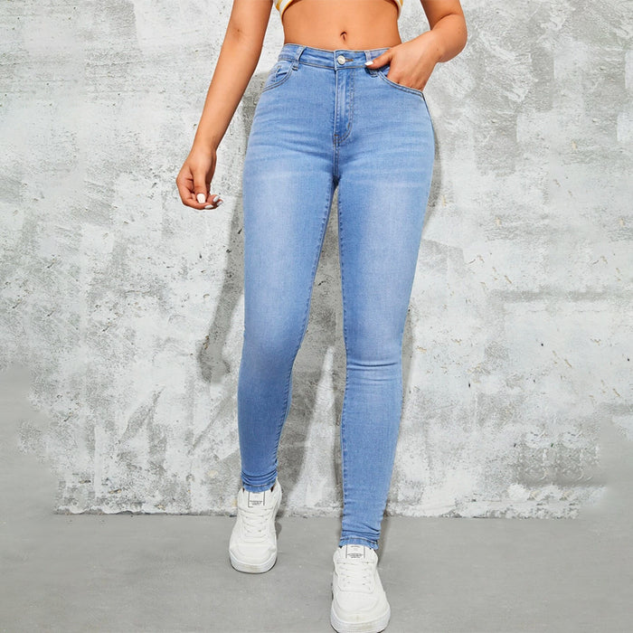 Easy Wear Slant Pocket Skinny Jeans