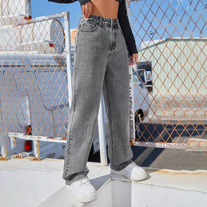 Slant Pocket High Waist Boyfriend Jeans