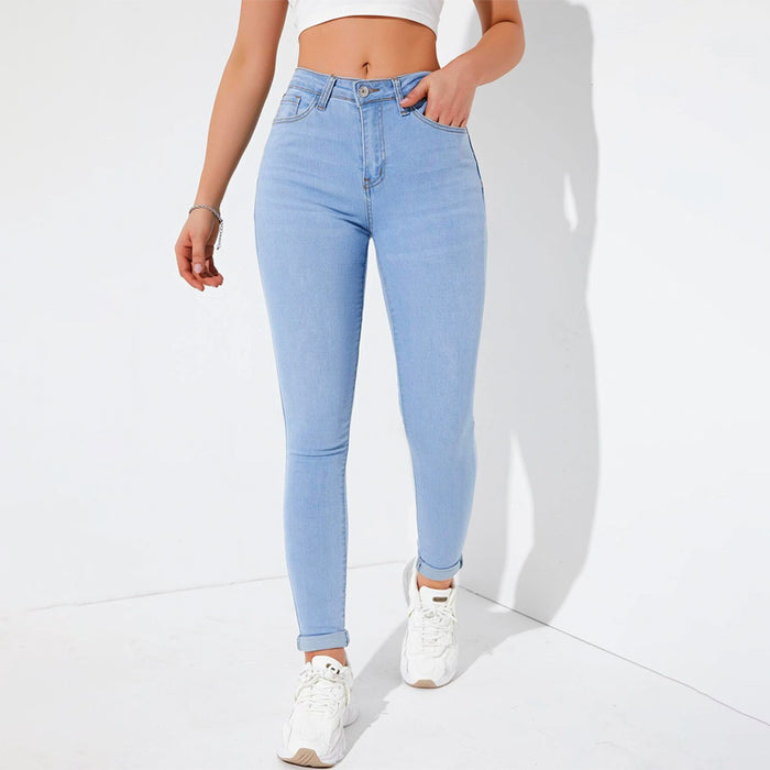 Easy Wear Slant Pocket Skinny Jeans