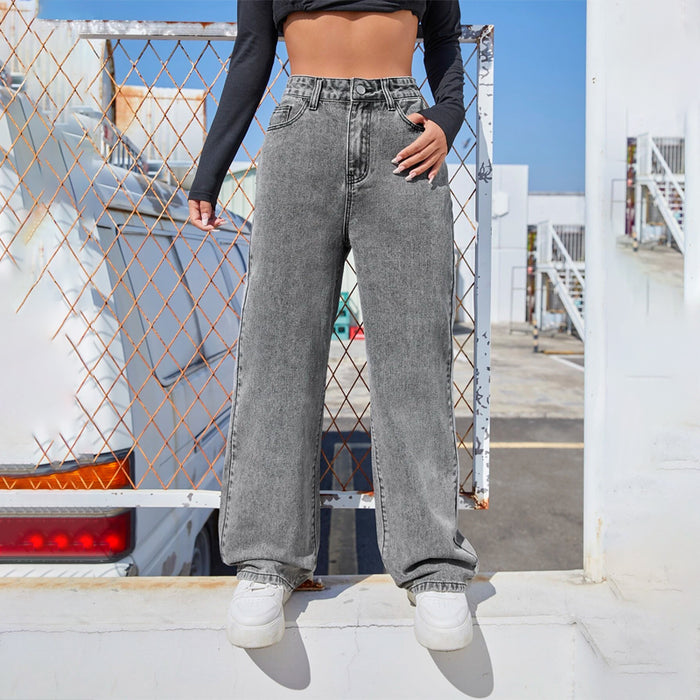 Slant Pocket High Waist Boyfriend Jeans