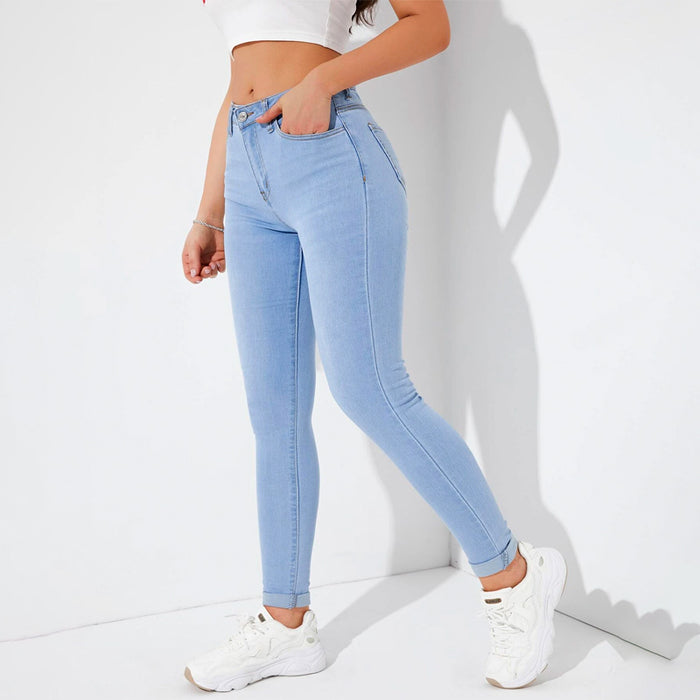 Easy Wear Slant Pocket Skinny Jeans