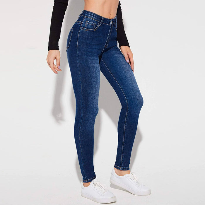 Easy Wear Slant Pocket Skinny Jeans