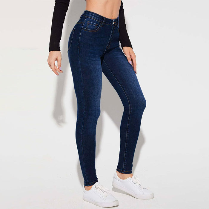 Easy Wear Slant Pocket Skinny Jeans