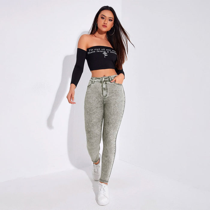 Skinny High Waist Easy Wear Jeans