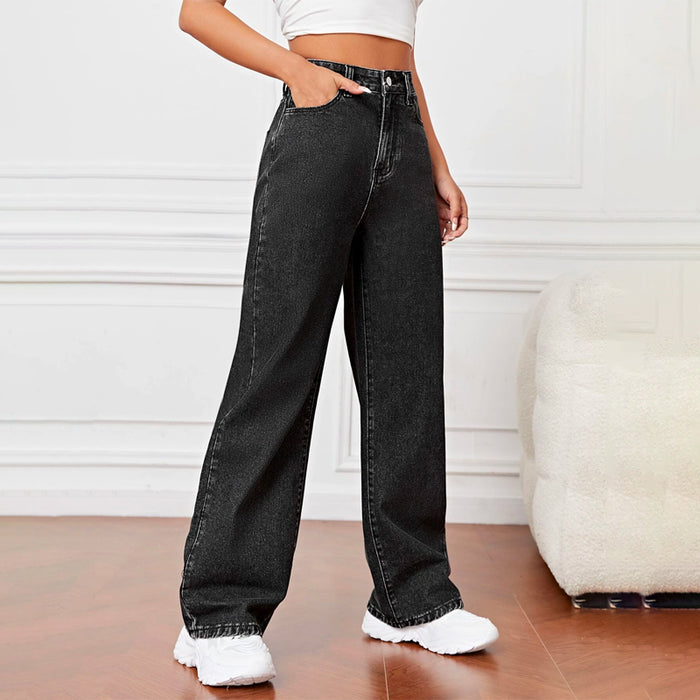 Slant Pocket High Waist Boyfriend Jeans