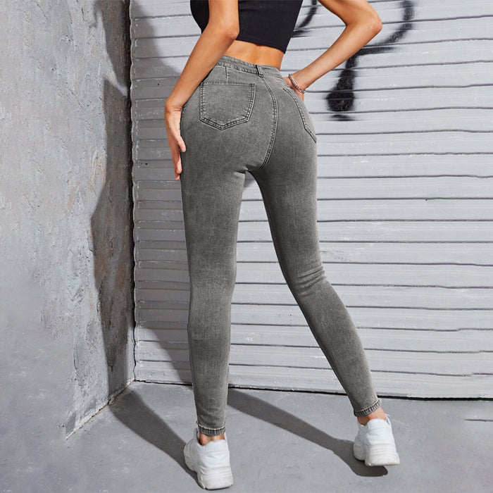 Skinny High Waist Easy Wear Jeans