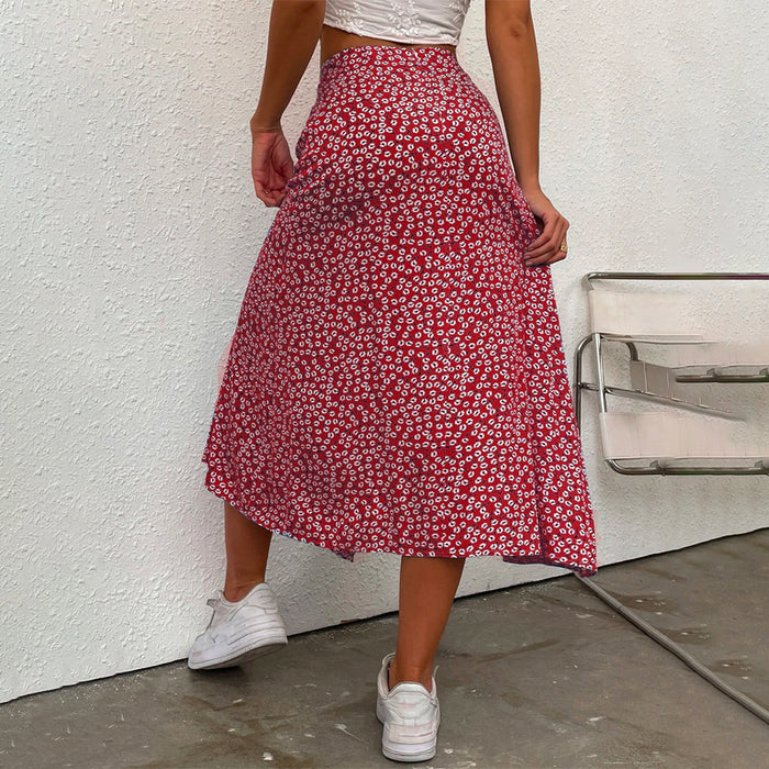 Easy Wear Ditsy Floral Split Thigh Skirt