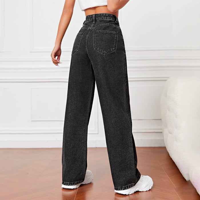 Slant Pocket High Waist Boyfriend Jeans