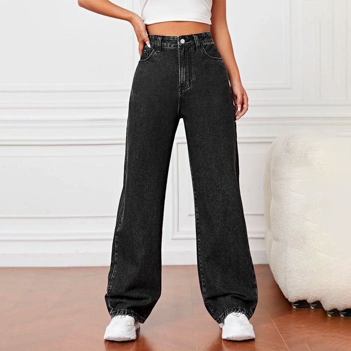 Slant Pocket High Waist Boyfriend Jeans