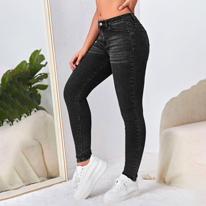 Easy Wear Slant Pocket Skinny Jeans