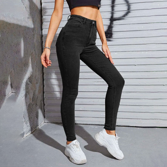 Skinny High Waist Easy Wear Jeans