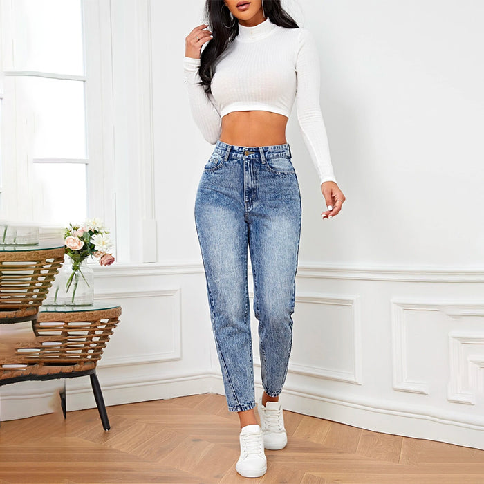 High Waist Mom Fit Jeans