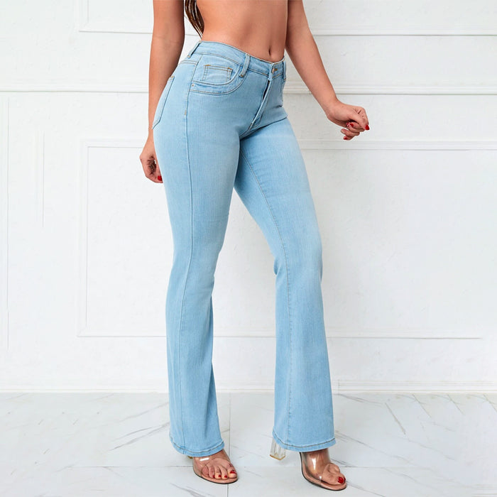 Straight Leg Drop Waist Jeans