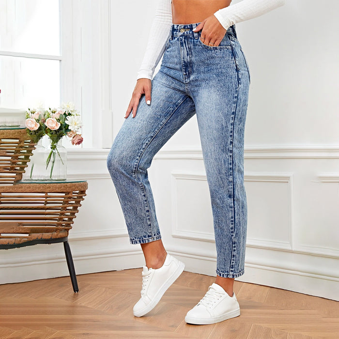 High Waist Mom Fit Jeans