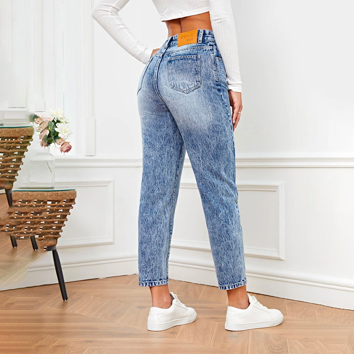 High Waist Mom Fit Jeans