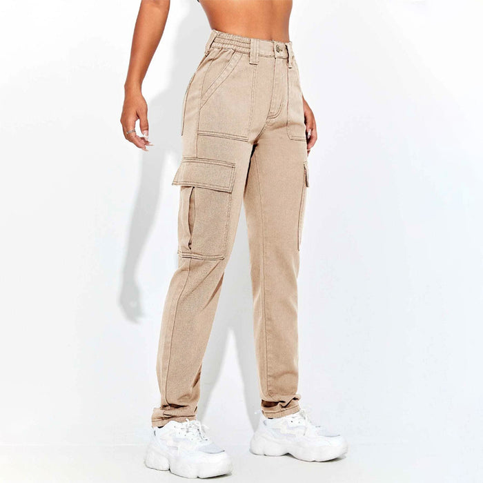 Flap Pocket Side Cargo Jeans