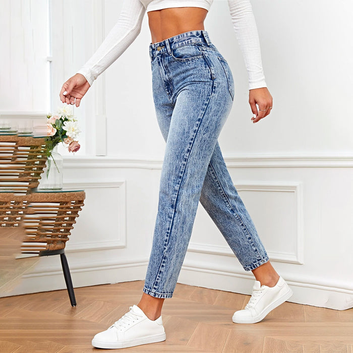 High Waist Mom Fit Jeans