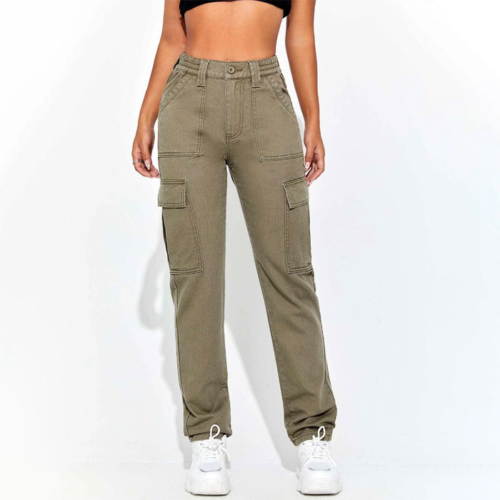 Flap Pocket Side Cargo Jeans