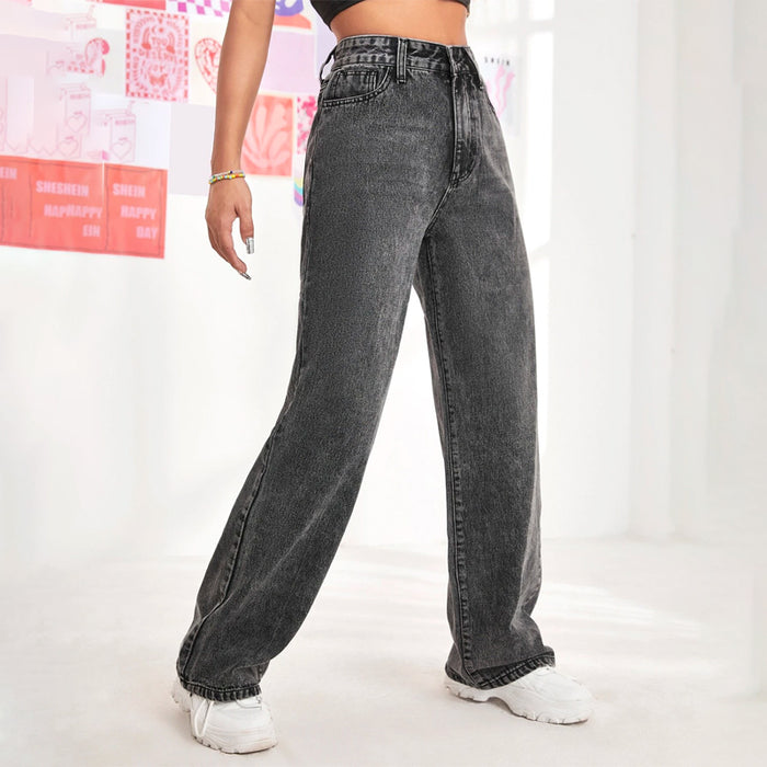 High Waist Wide Leg Jeans