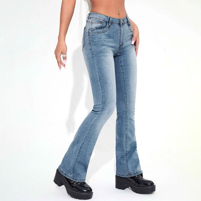 Straight Leg Drop Waist Jeans