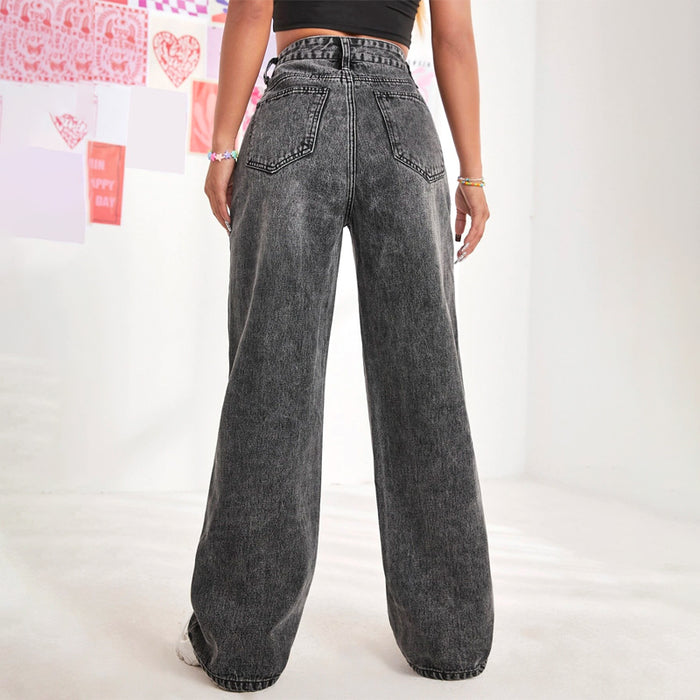 High Waist Wide Leg Jeans