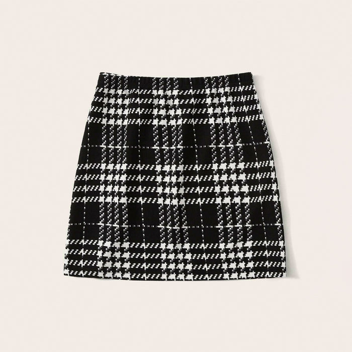 Plaid A-Line Mini Skirt