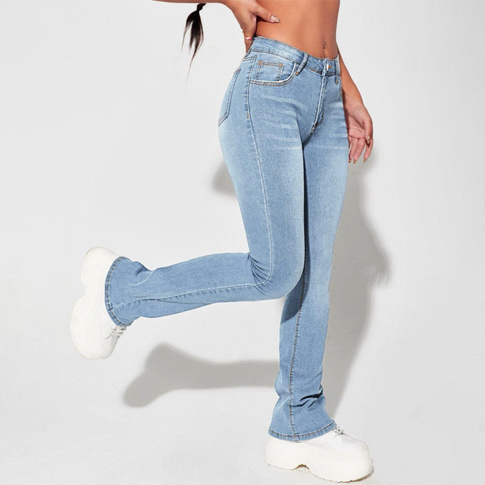 Slant Pocket Bootcut Jeans