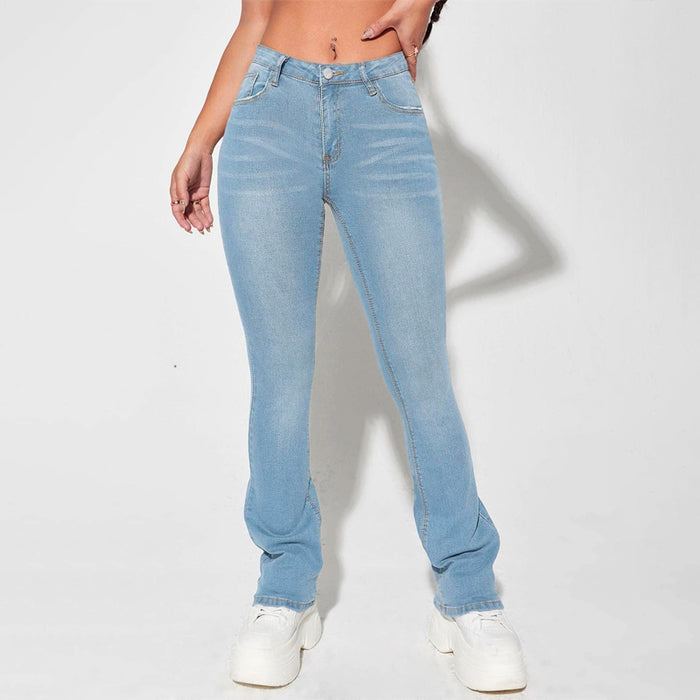 Slant Pocket Bootcut Jeans