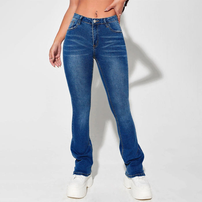 Slant Pocket Bootcut Jeans