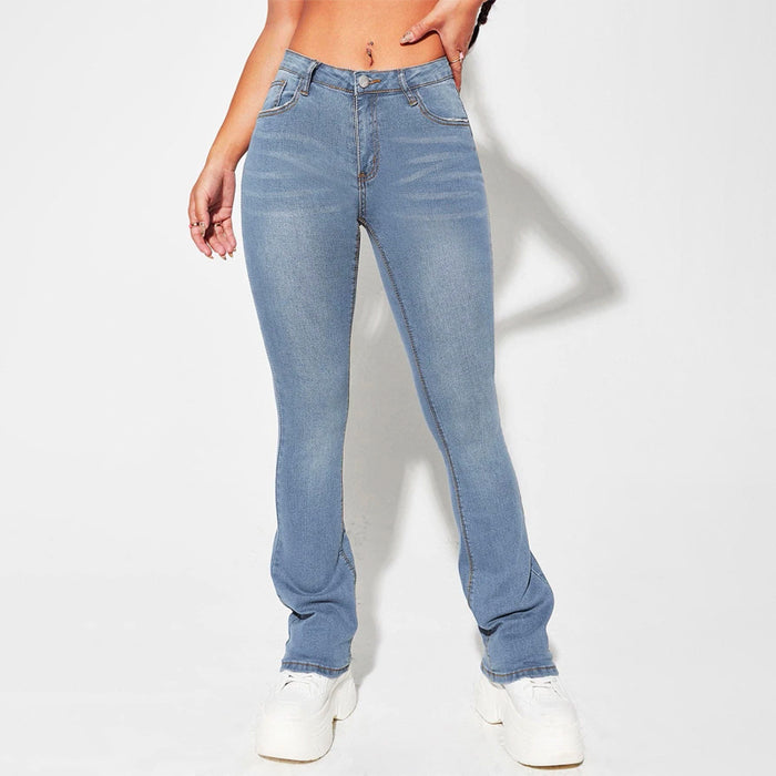 Slant Pocket Bootcut Jeans