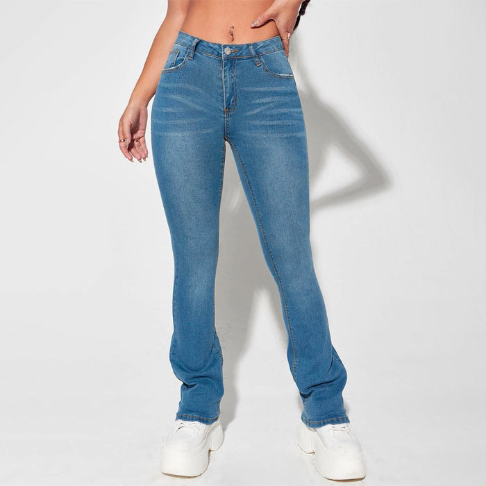 Slant Pocket Bootcut Jeans