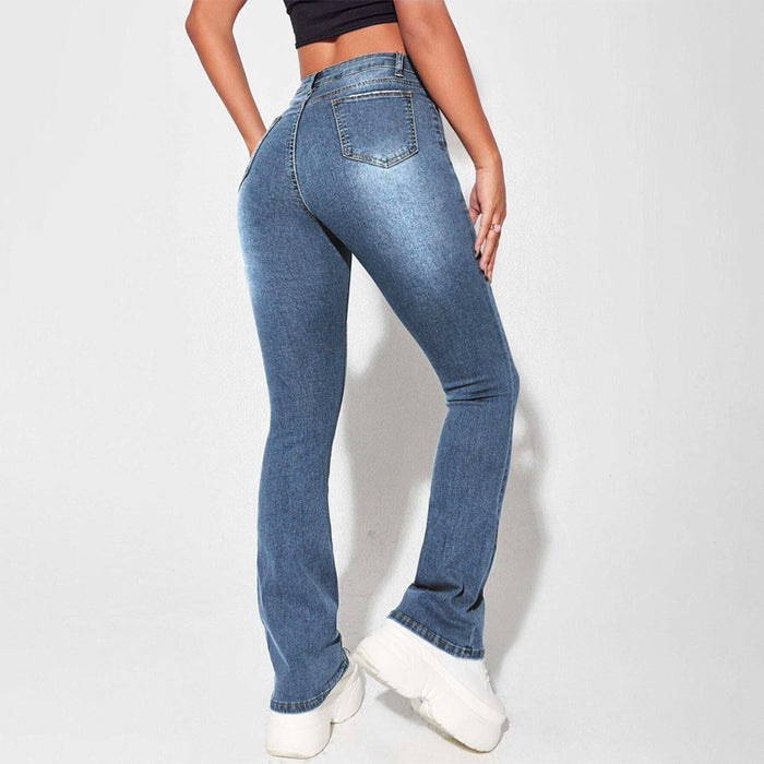 Slant Pocket Bootcut Jeans