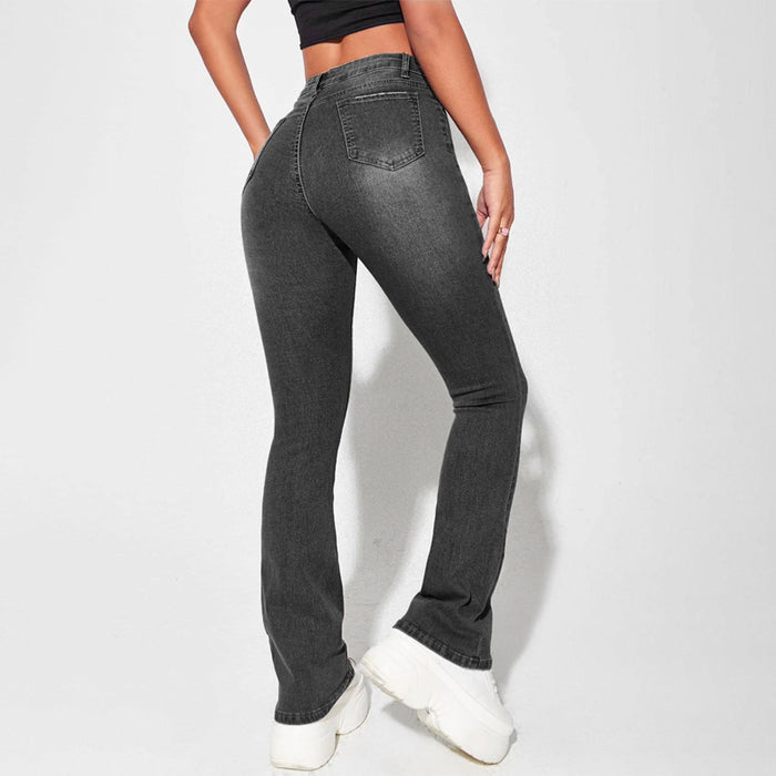 Slant Pocket Bootcut Jeans