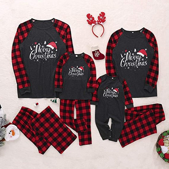 The Merry Squares Xmas Family Matching Pajama Set