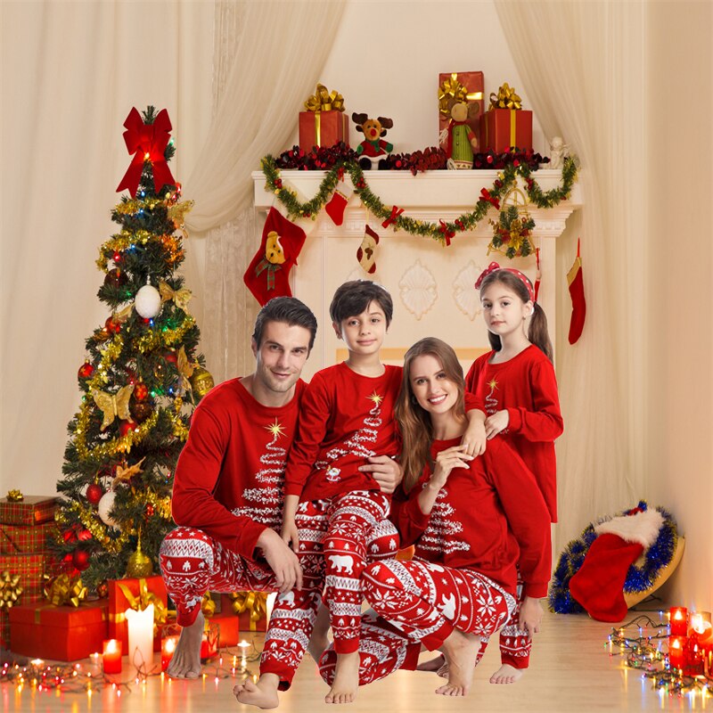 The Christmas Tree Lights Family Pajama Set